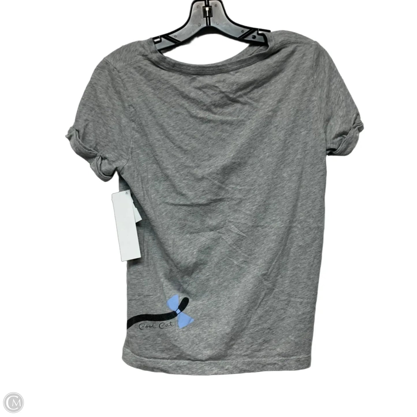 Top Short Sleeve Designer By Kate Spade In Grey, Size: S