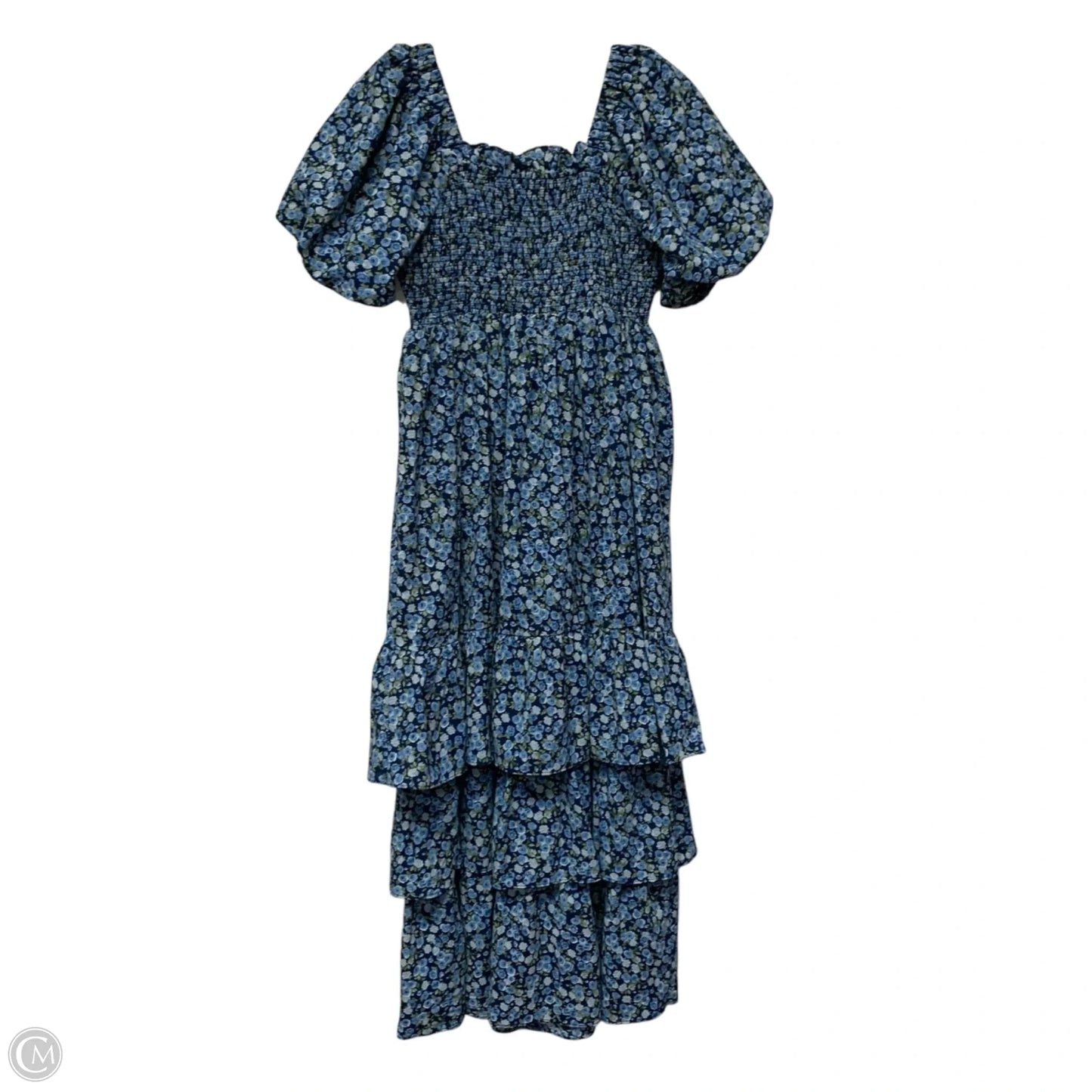 Dress Casual Maxi By English Factory In Blue & Green, Size: Xs