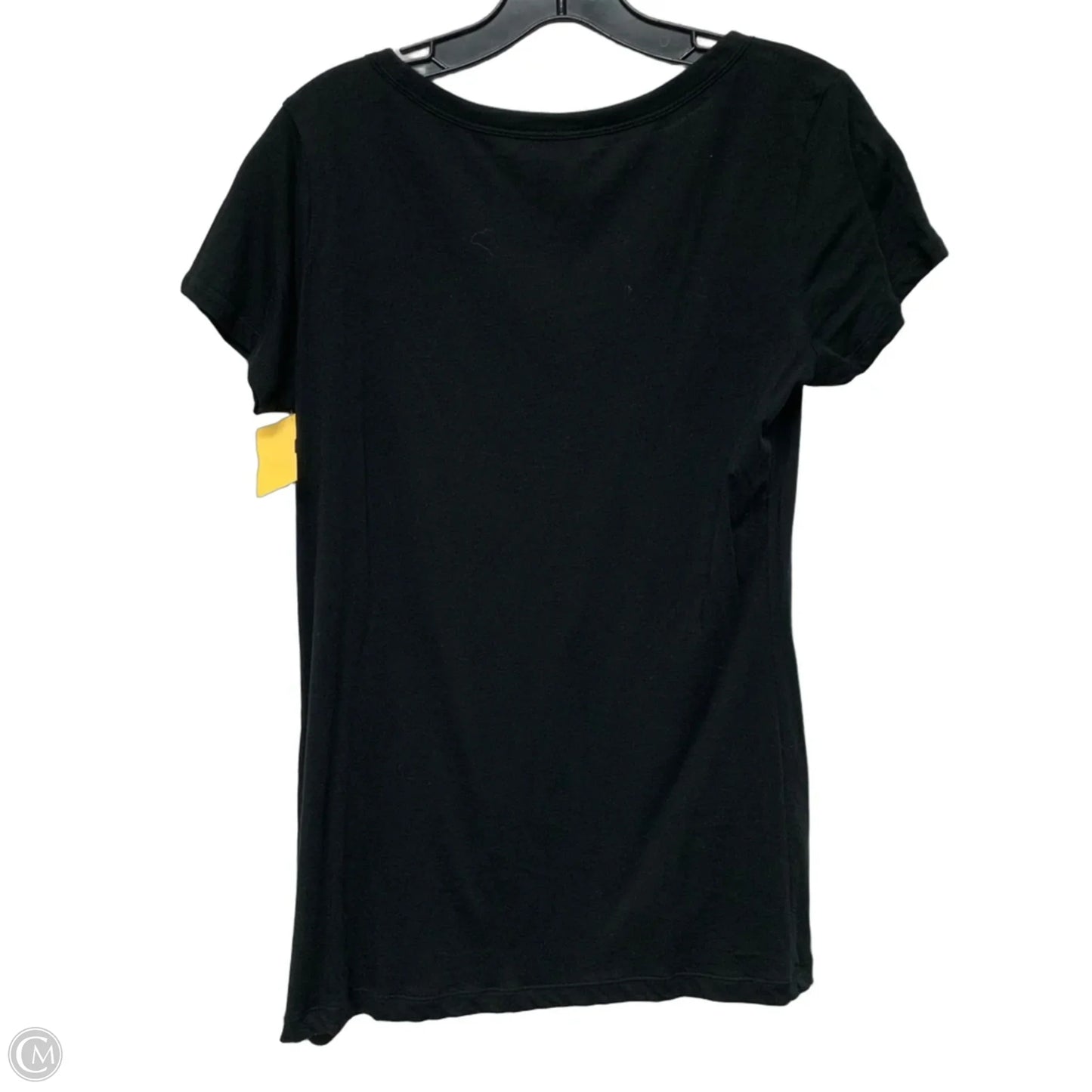 Top Short Sleeve Basic By Banana Republic In Black, Size: M