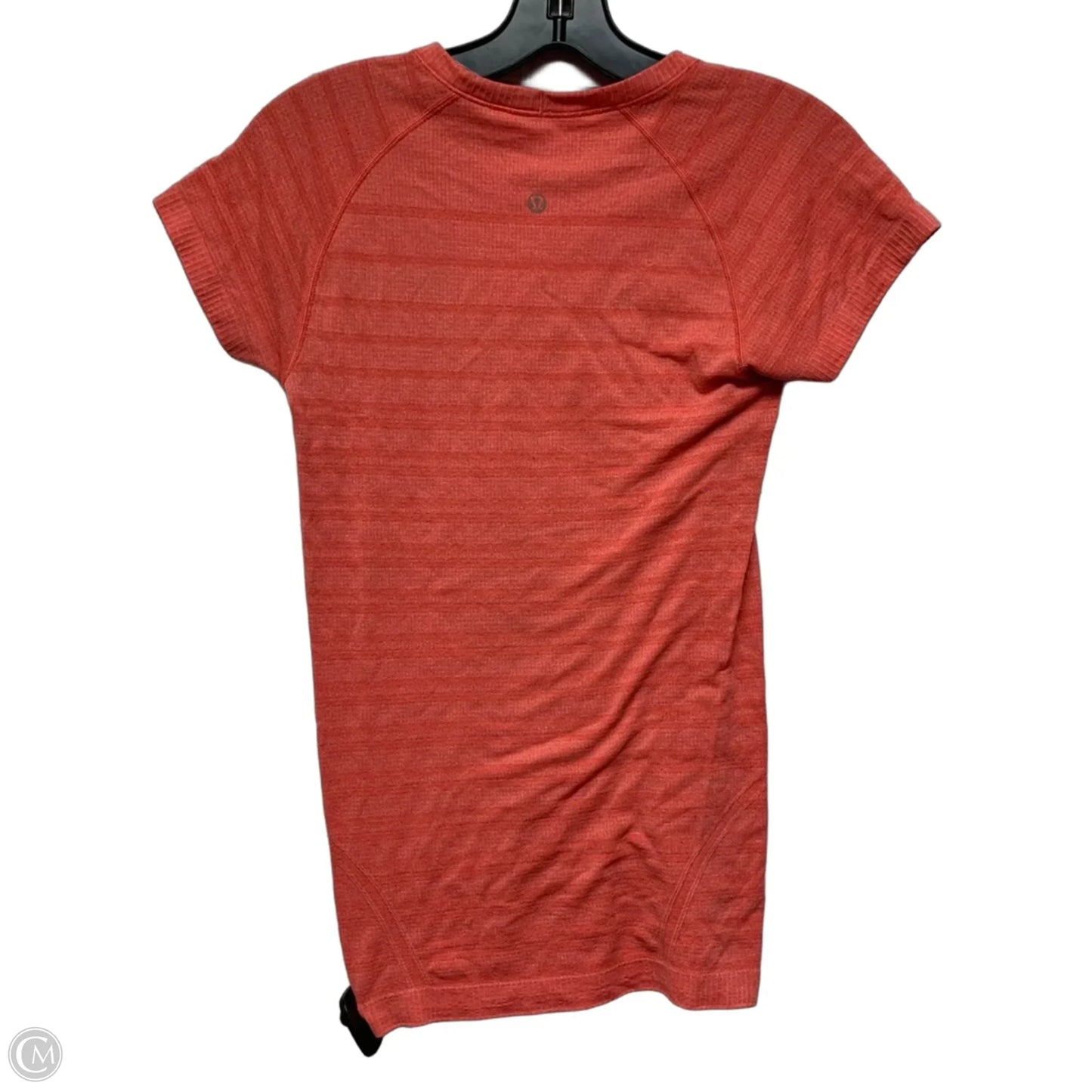 Athletic Top Short Sleeve By Lululemon In Peach, Size: S