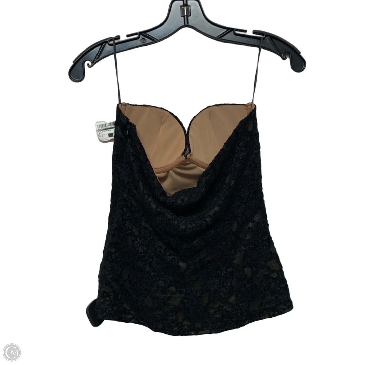 Top Sleeveless By Zara In Black, Size: M