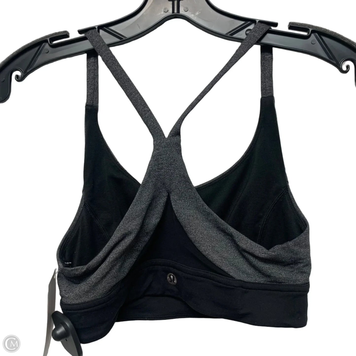 Athletic Bra By Lululemon In Black & Grey, Size: Xs