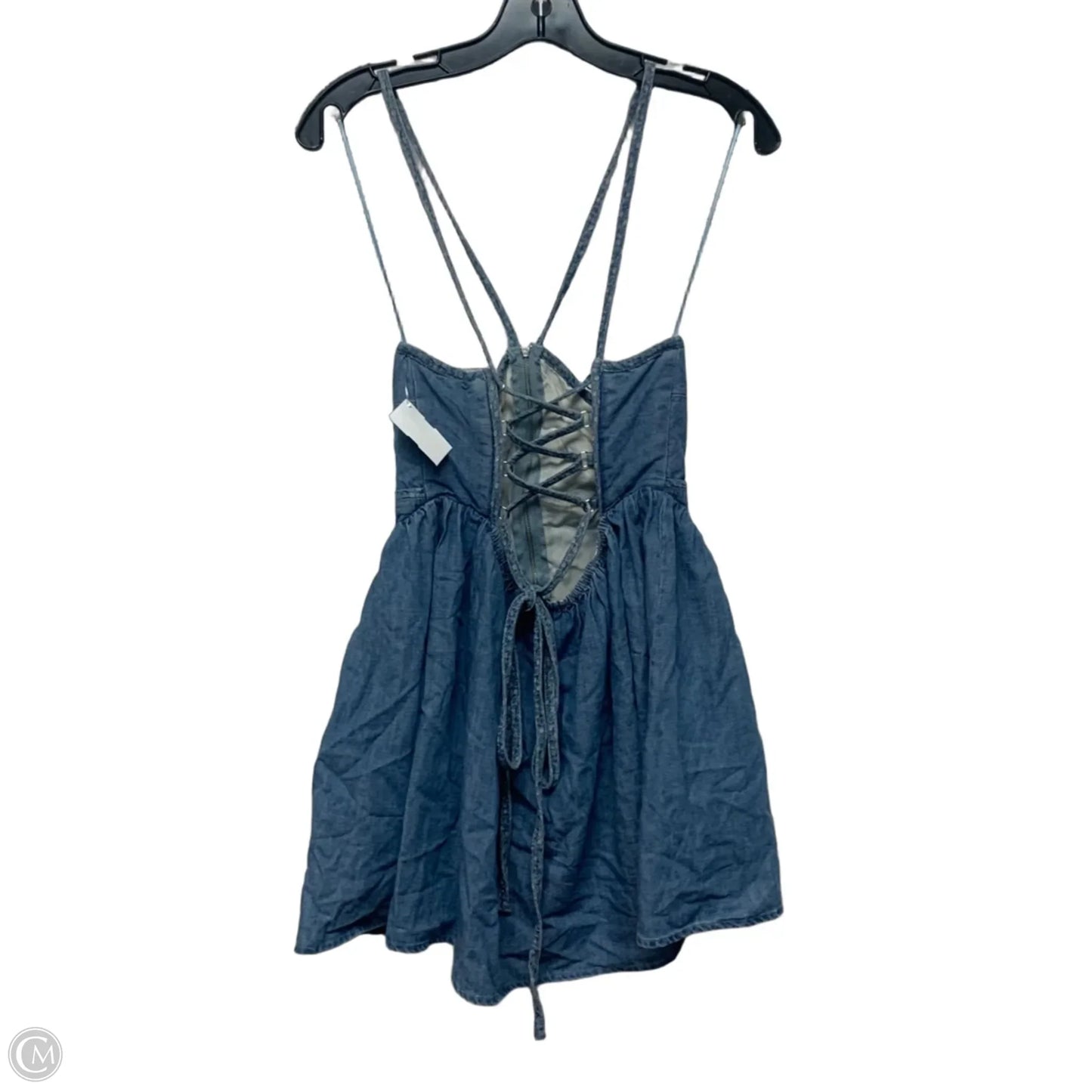 Dress Casual Short By Promesa In Blue Denim, Size: S
