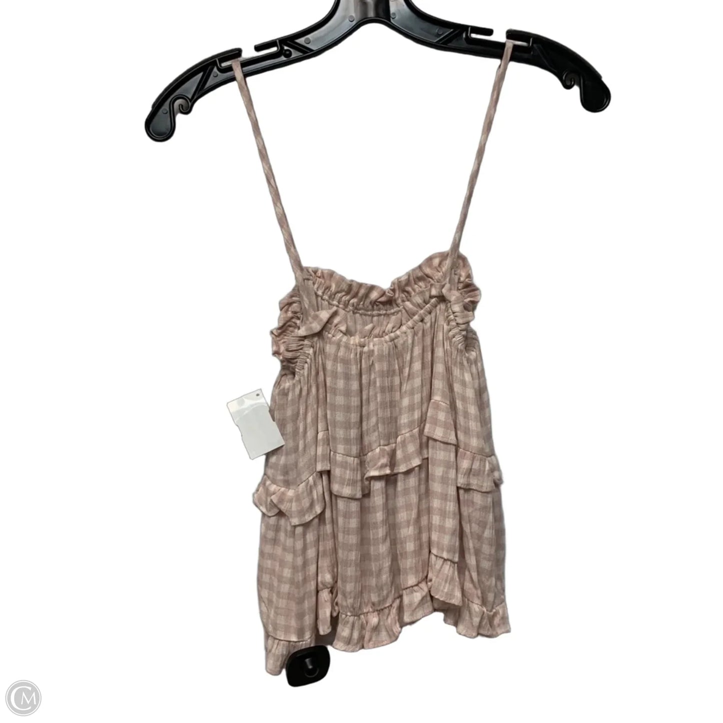 Top Sleeveless By Her Entire Name Says Grace In Pink & White, Size: S