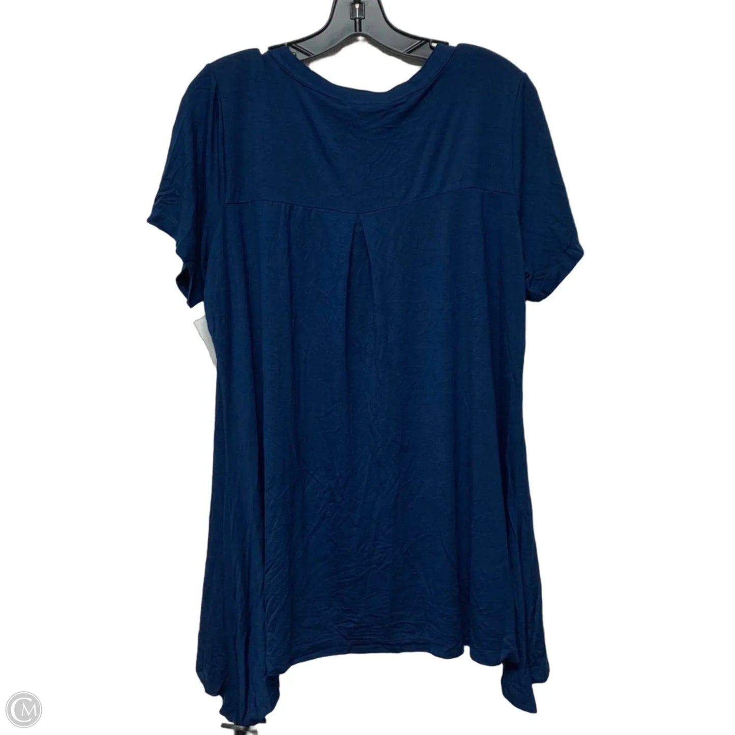 Top Short Sleeve By Avenue In Blue, Size: Xl