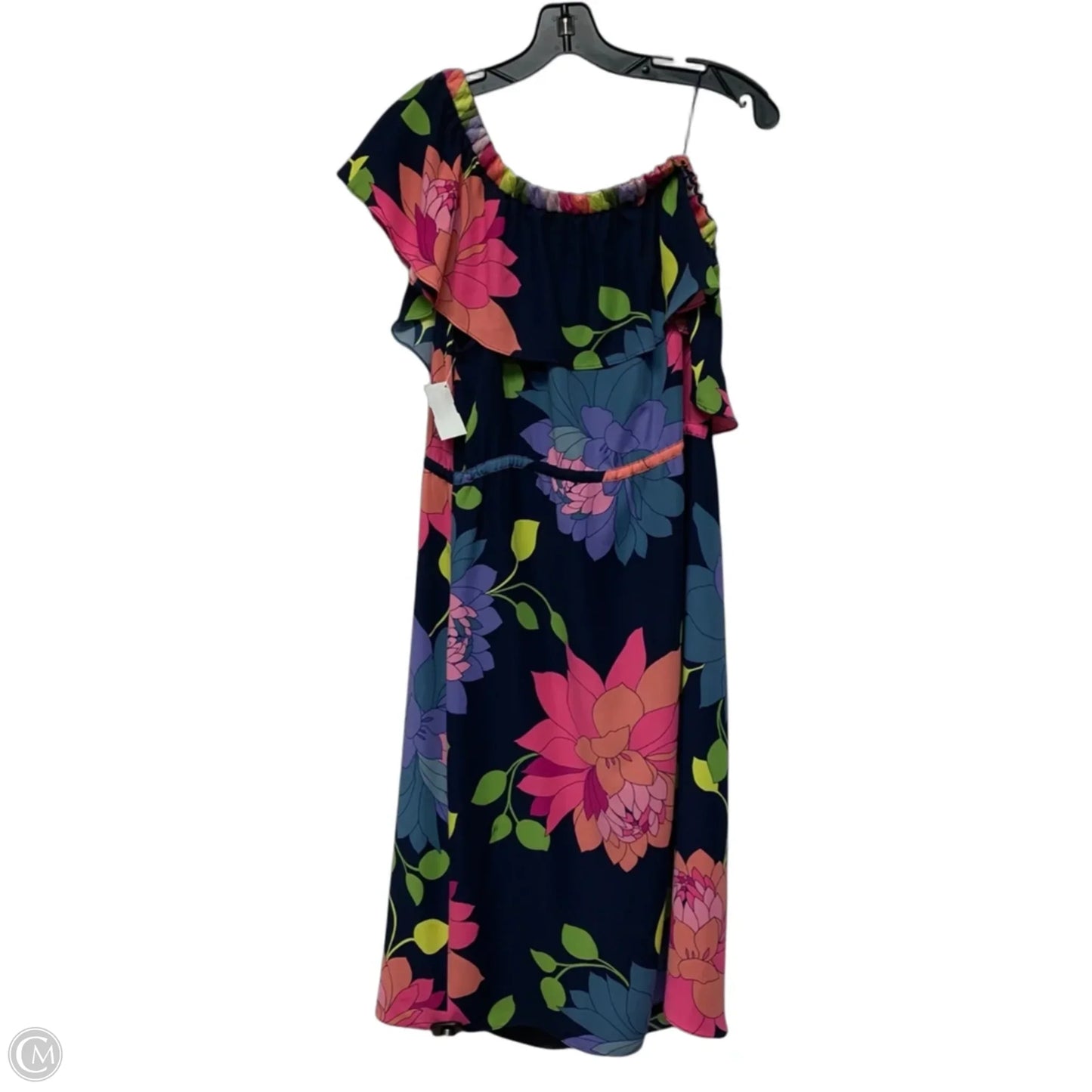 Dress Casual Midi By Trina Turk In Blue & Pink, Size: S