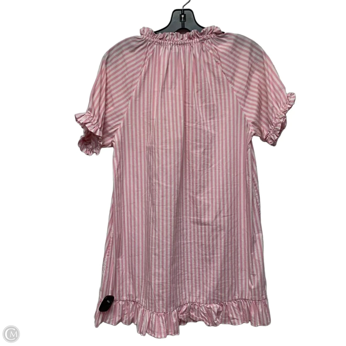 Dress Casual Short By The Hill House In Pink & White, Size: S