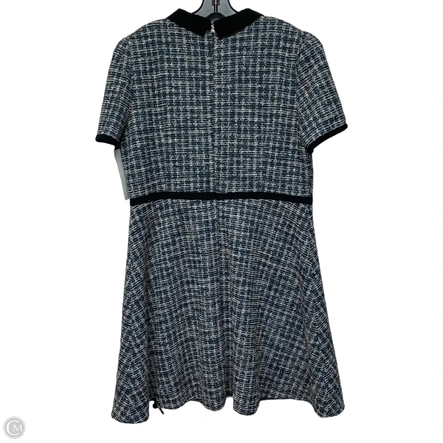 Dress Designer By Karl Lagerfeld In Black & Blue, Size: Xl