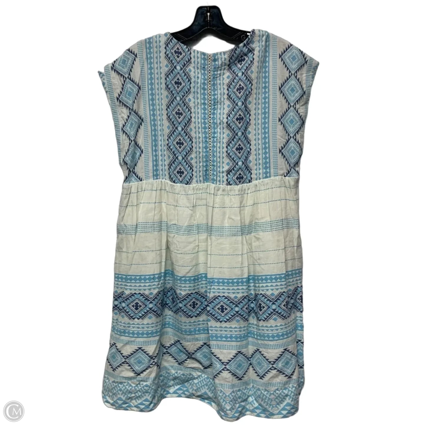 Dress Casual Short By Anthropologie In Blue & White, Size: S