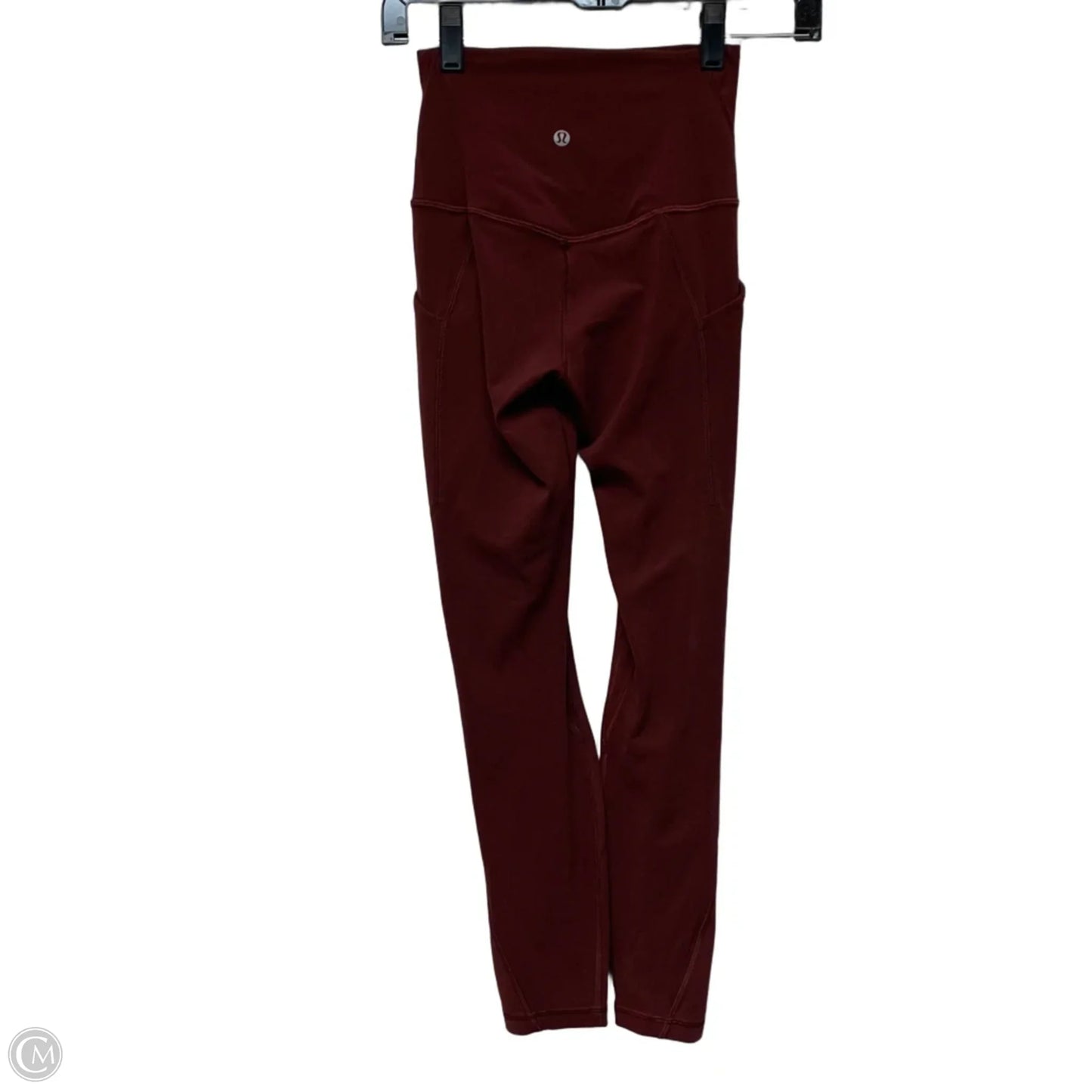 Athletic Leggings By Lululemon In Red, Size: Xs