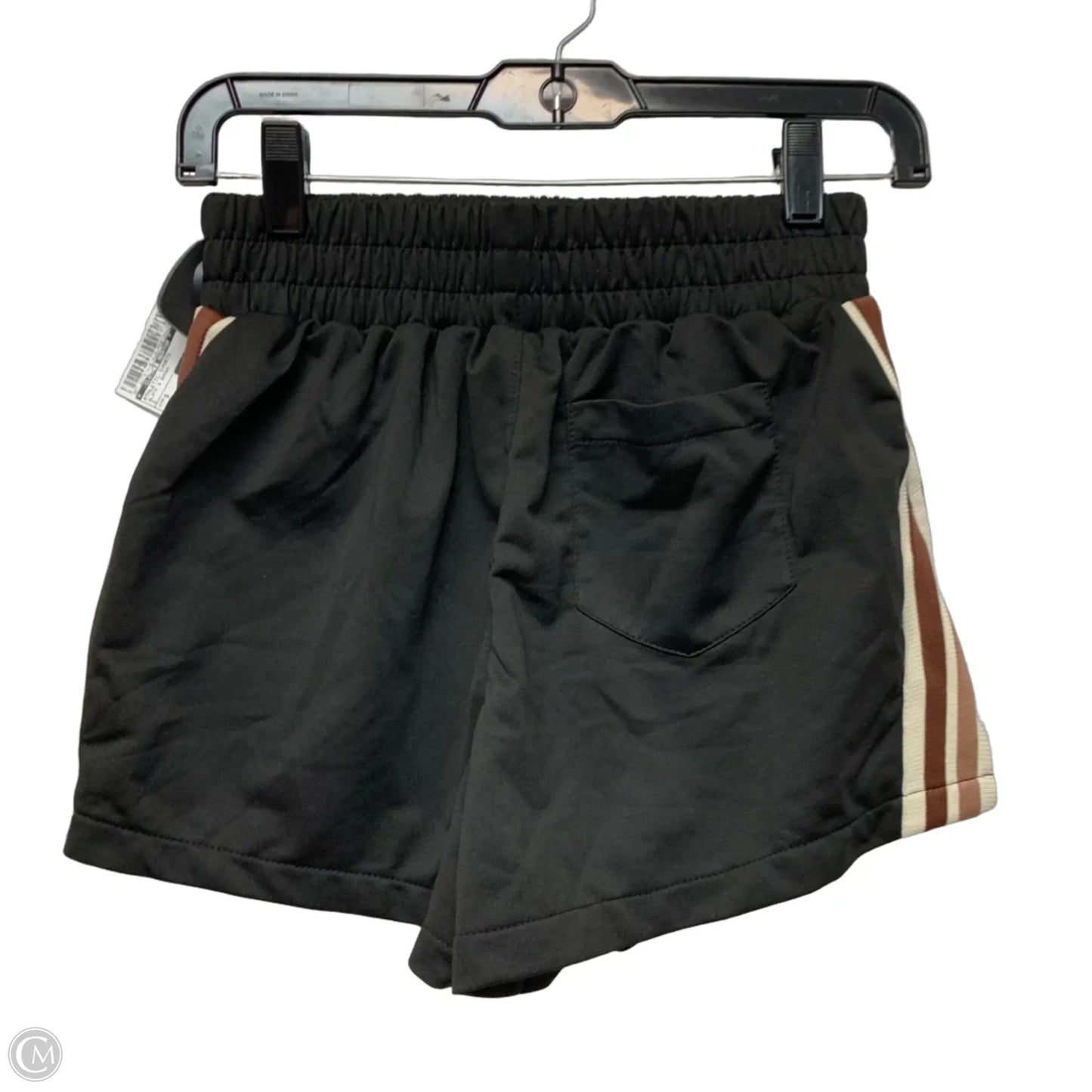 Athletic Shorts In Black & Brown, Size: S