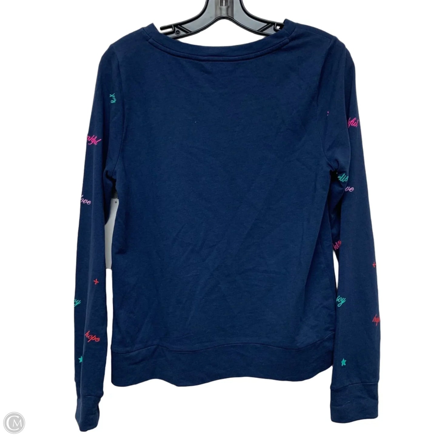 Top Long Sleeve Designer By Lilly Pulitzer In Navy, Size: S