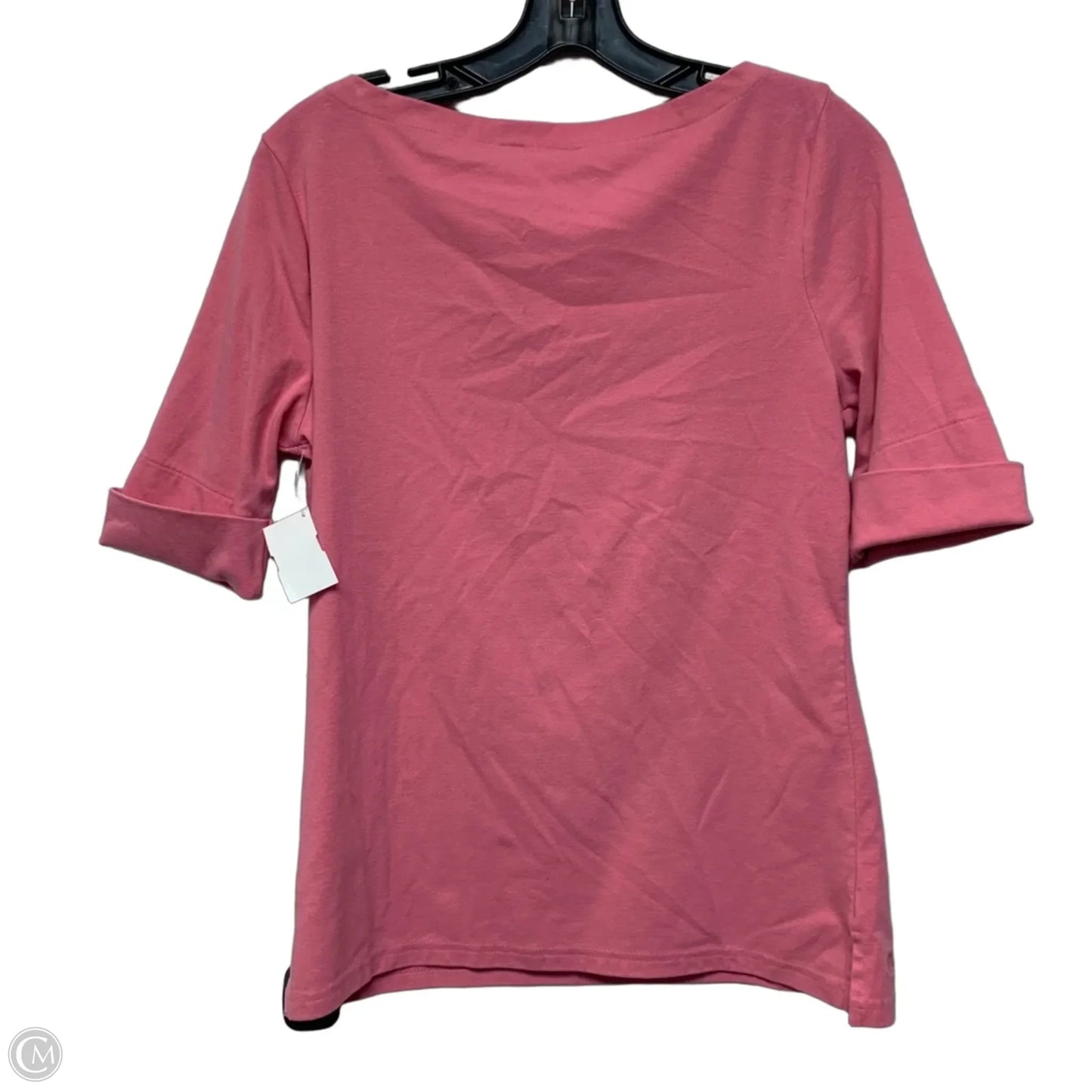 Top Short Sleeve By Lauren By Ralph Lauren In Pink, Size: L