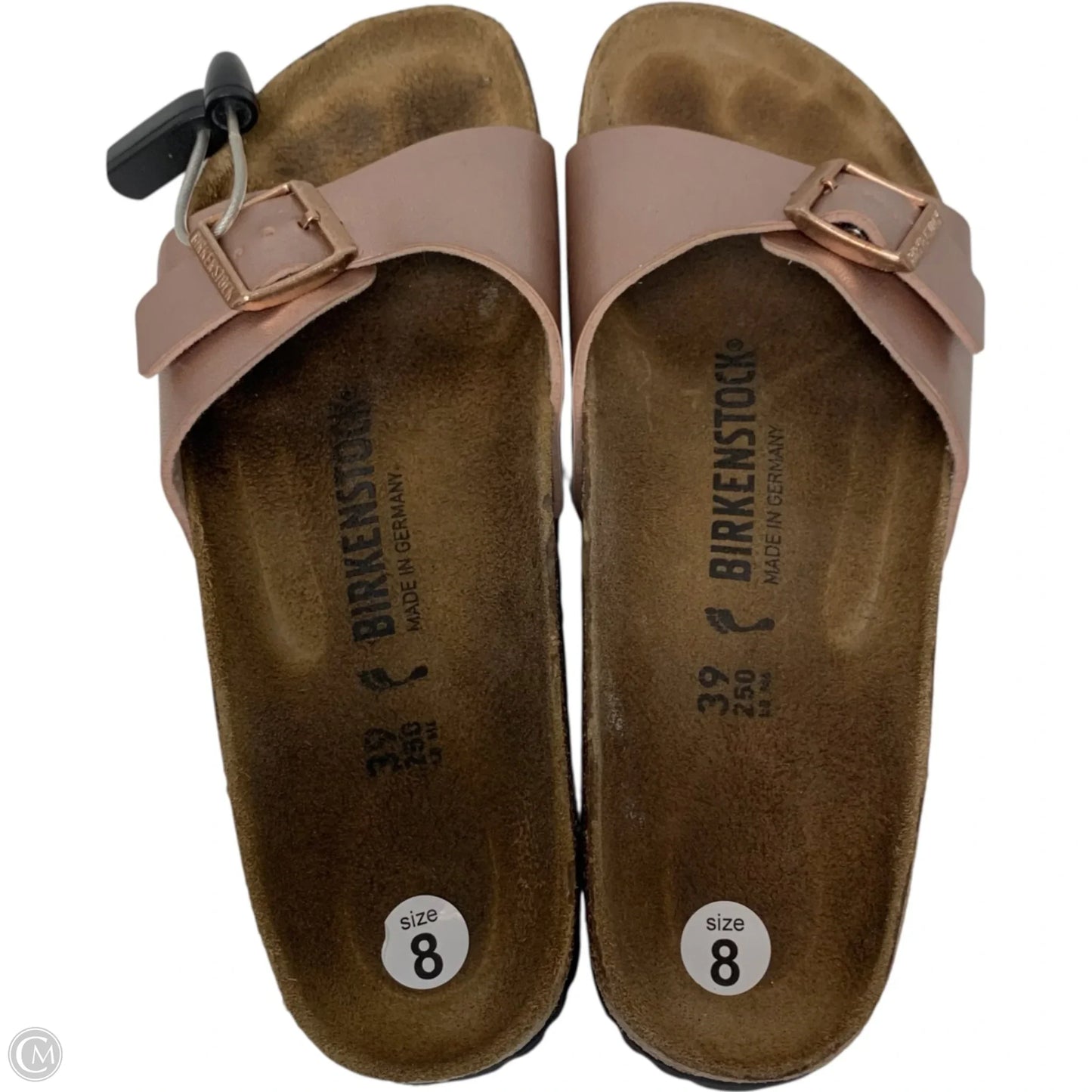 Sandals Flats By Birkenstock In Rose Gold, Size: 8