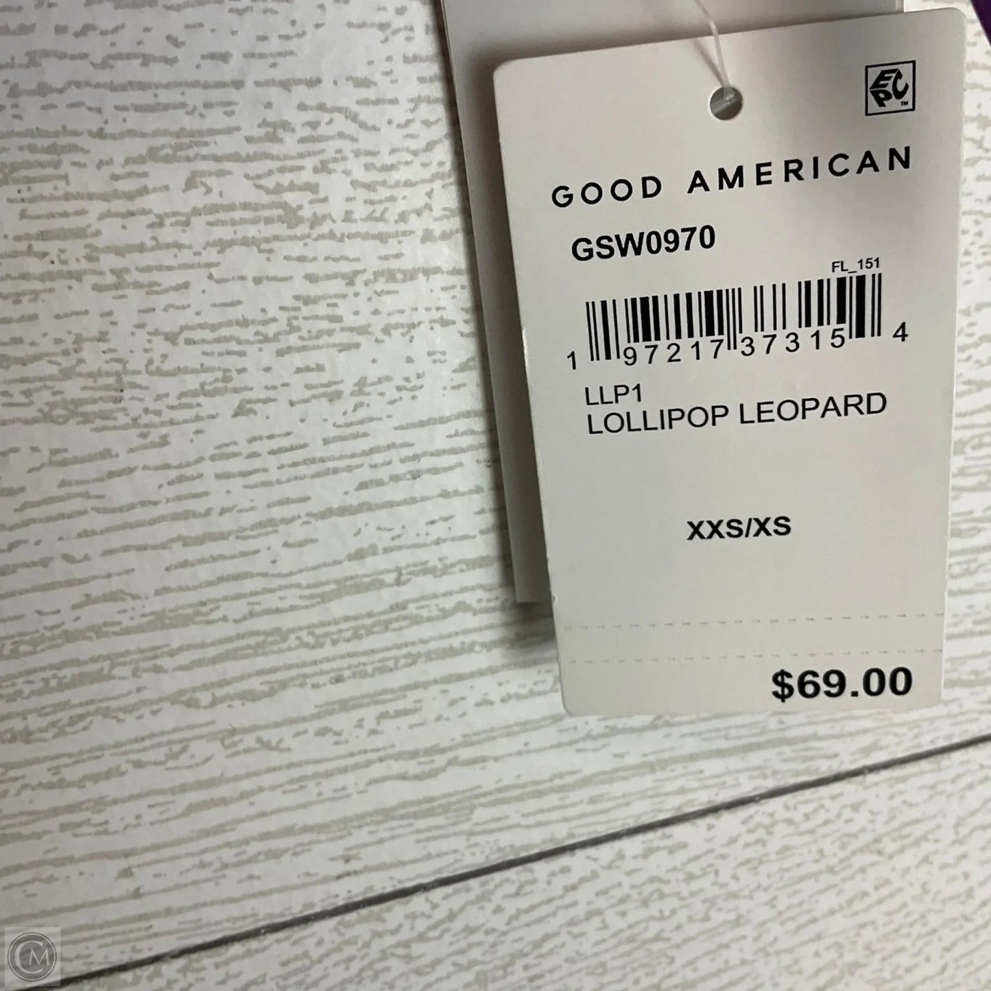 Swimsuit 2pc By Good American In Black & Purple, Size: Xxs