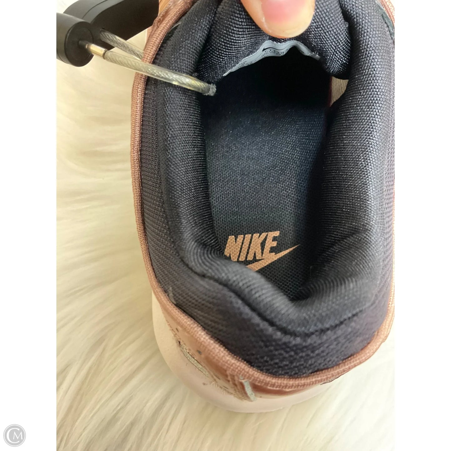 Shoes Sneakers By Nike In Black & Gold, Size: 9