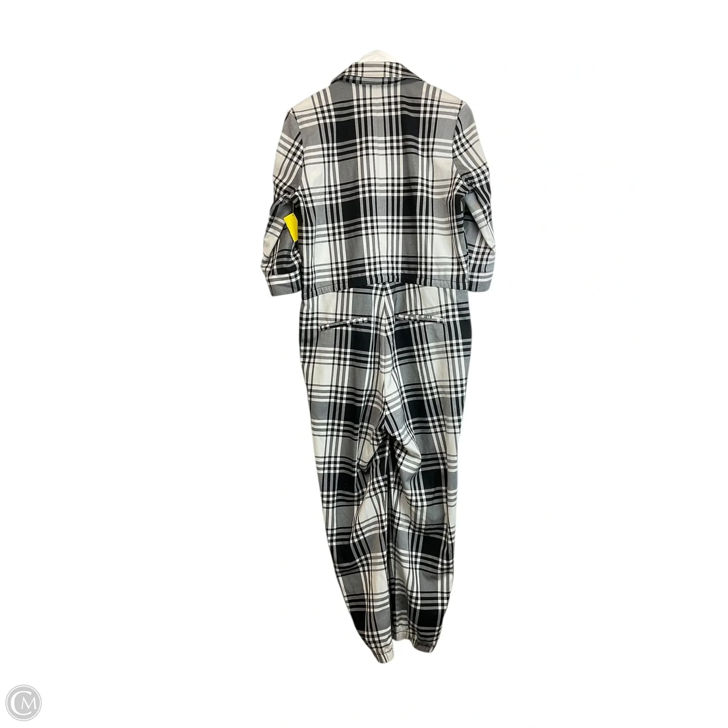Jumpsuit By Clothes Mentor In Plaid Pattern, Size: S