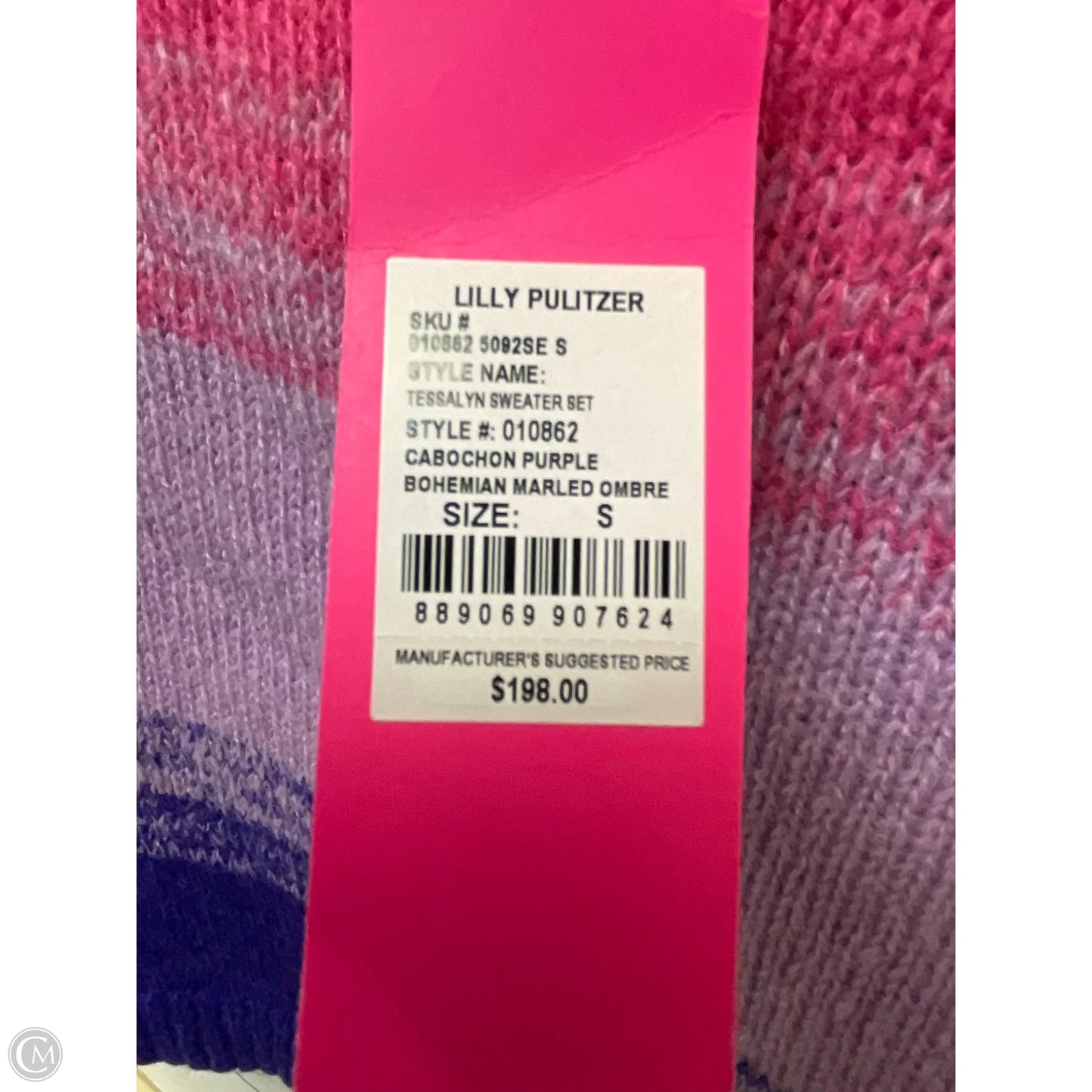 Top Sleeveless Designer By Lilly Pulitzer In Pink & Purple, Size: S