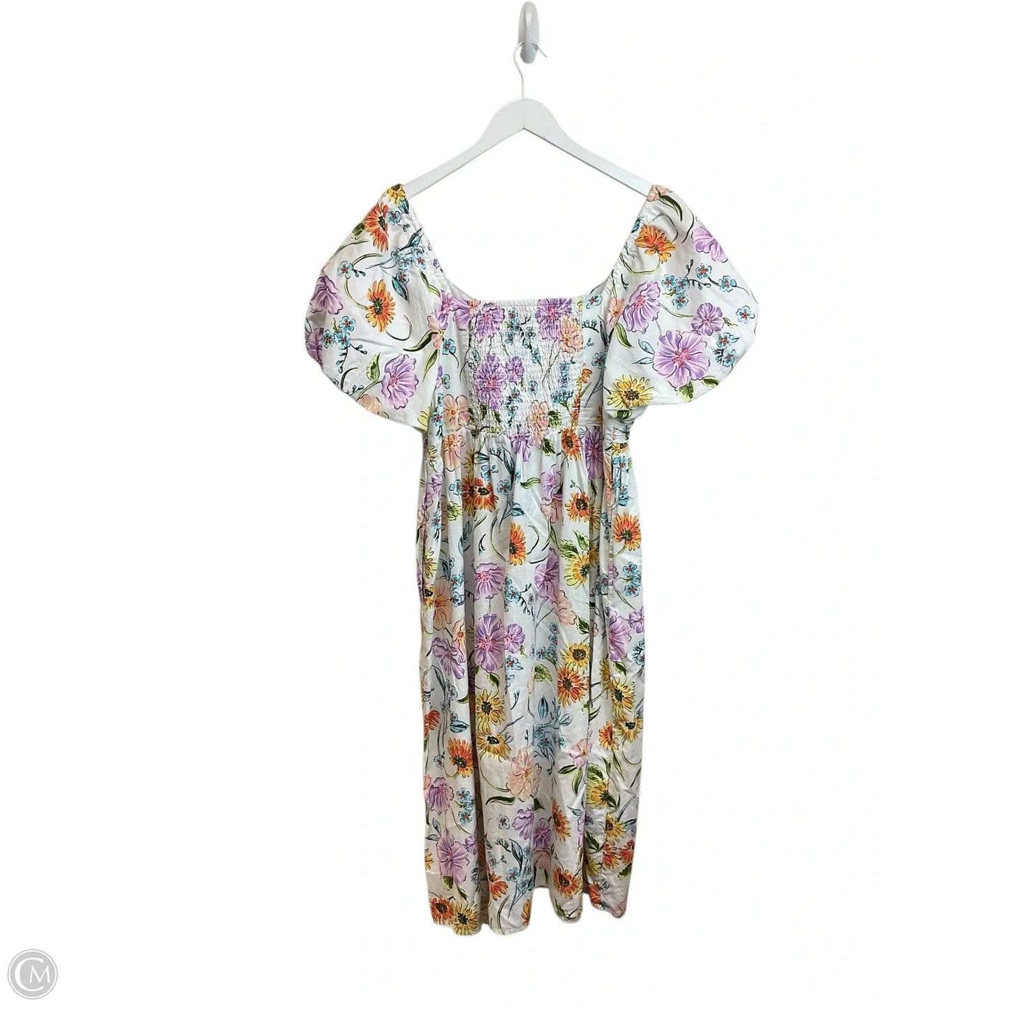 Dress Casual Midi By Crown And Ivy In Floral Print, Size: L