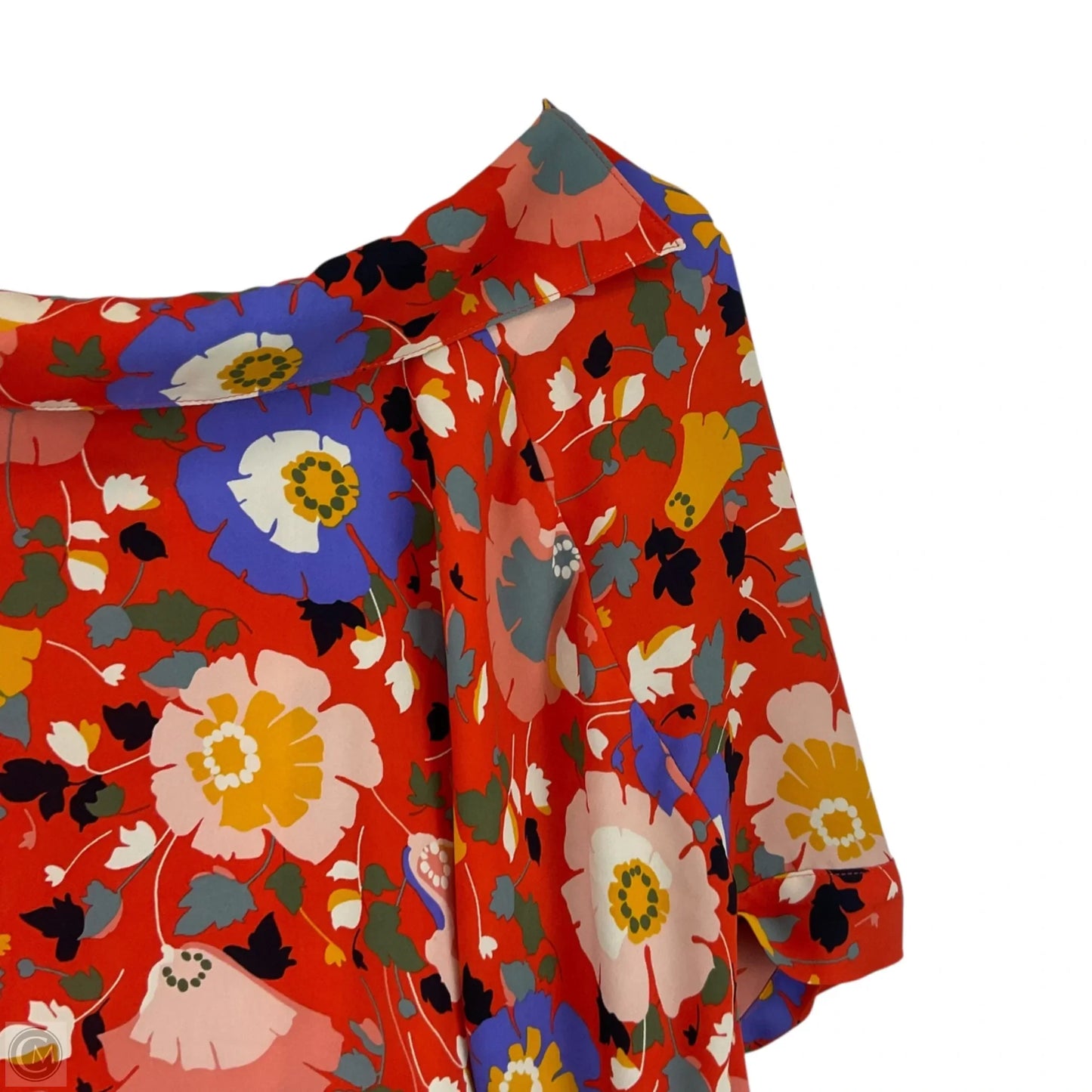 Top Short Sleeve By Cabi In Orange, Size: L