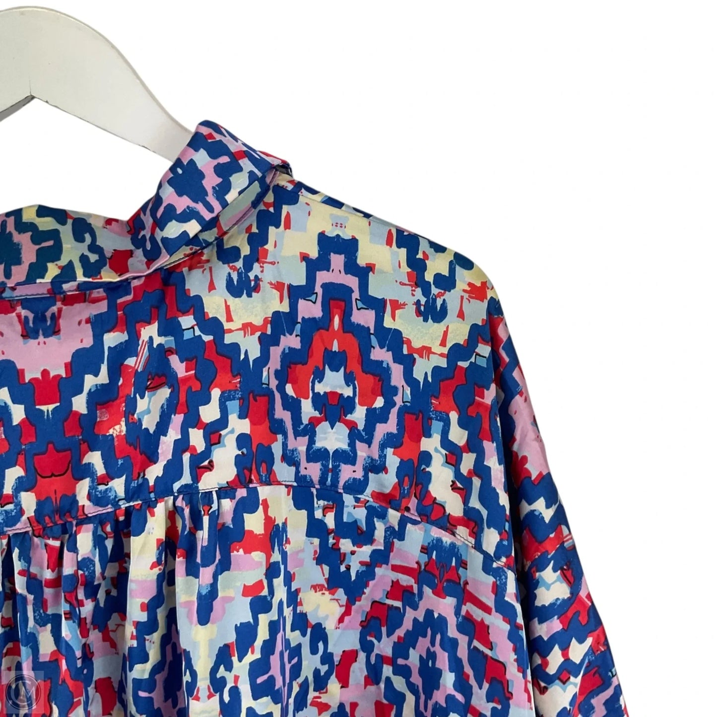 Top Short Sleeve By Ee Some In Blue, Size: M