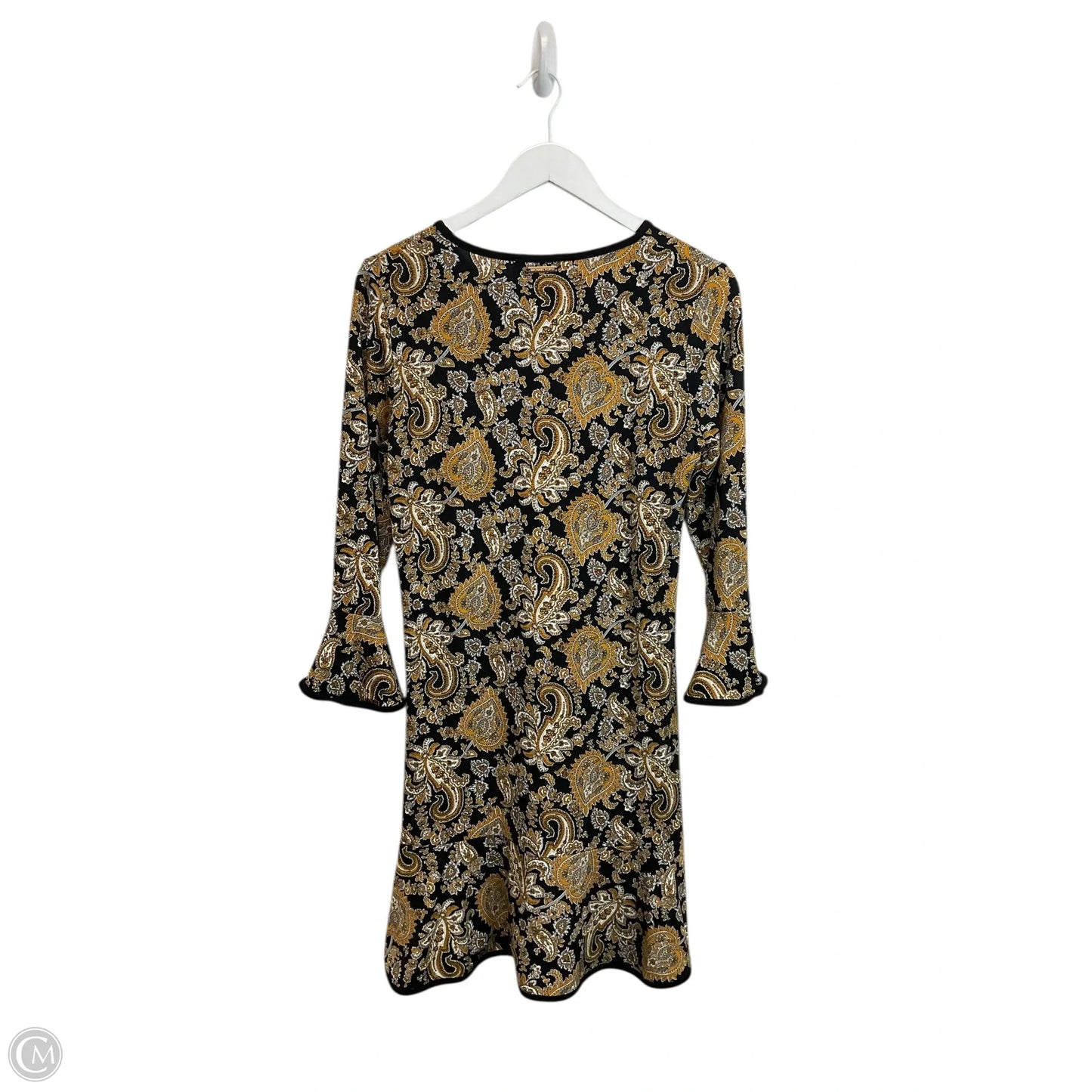 Dress Casual Short By Michael By Michael Kors In Black & Yellow, Size: M