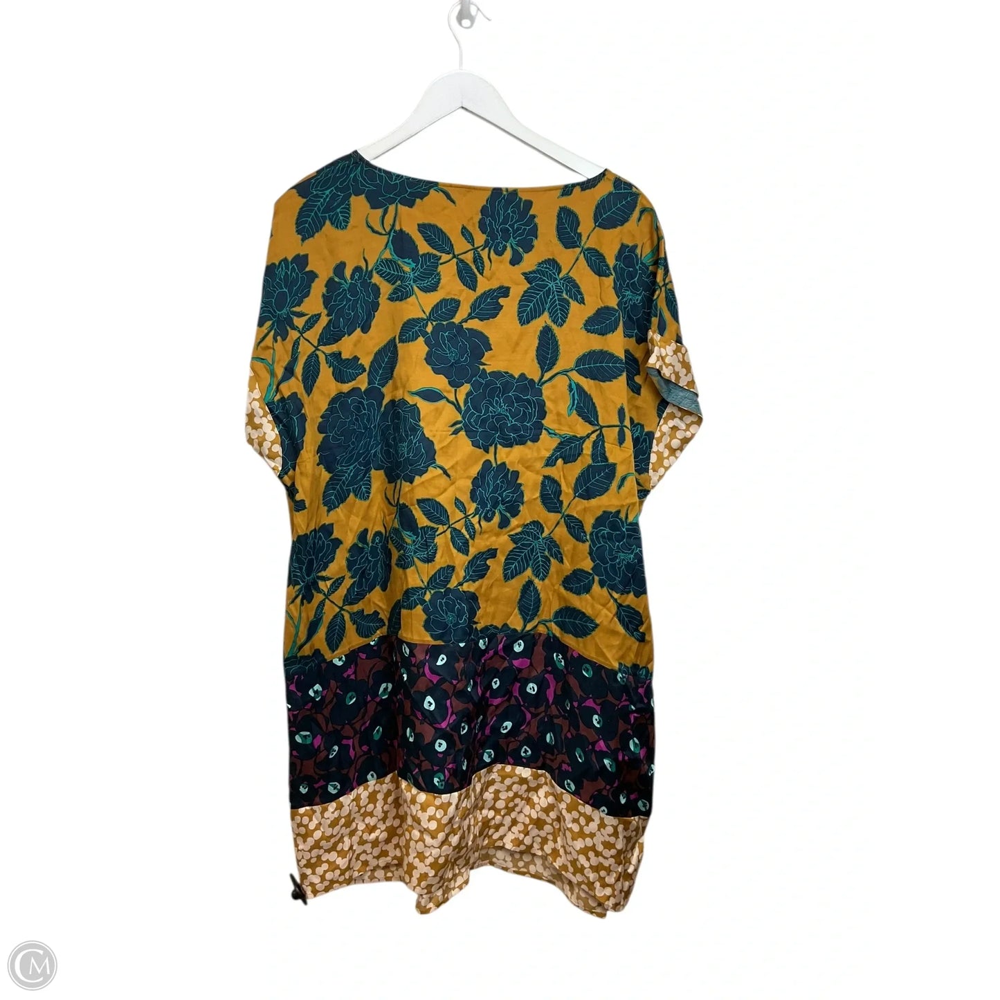 Dress Casual Short By Boden In Blue & Yellow, Size: 16