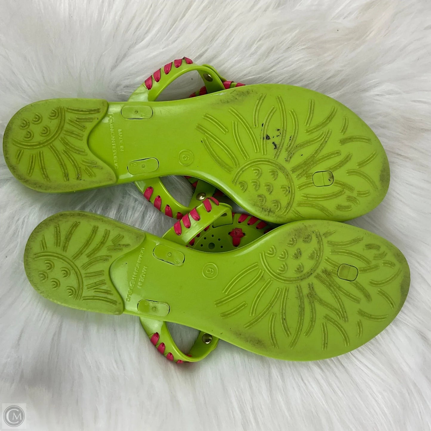 Sandals Flip Flops By Jack Rogers In Green, Size: 6