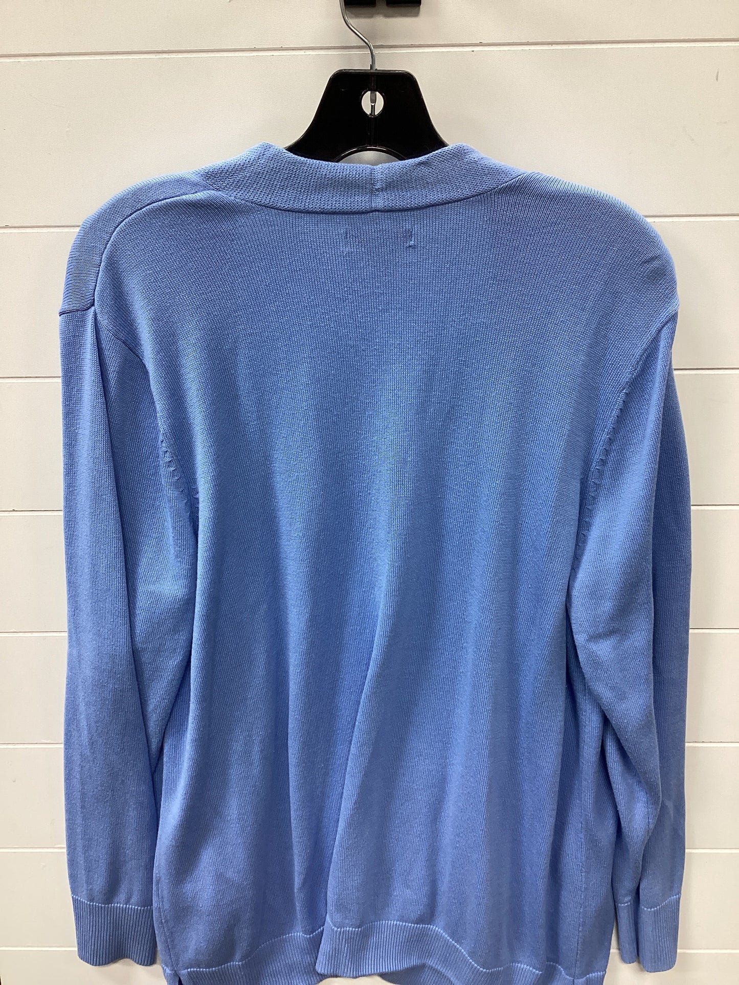 Cardigan By Croft And Barrow In Blue, Size:Xl