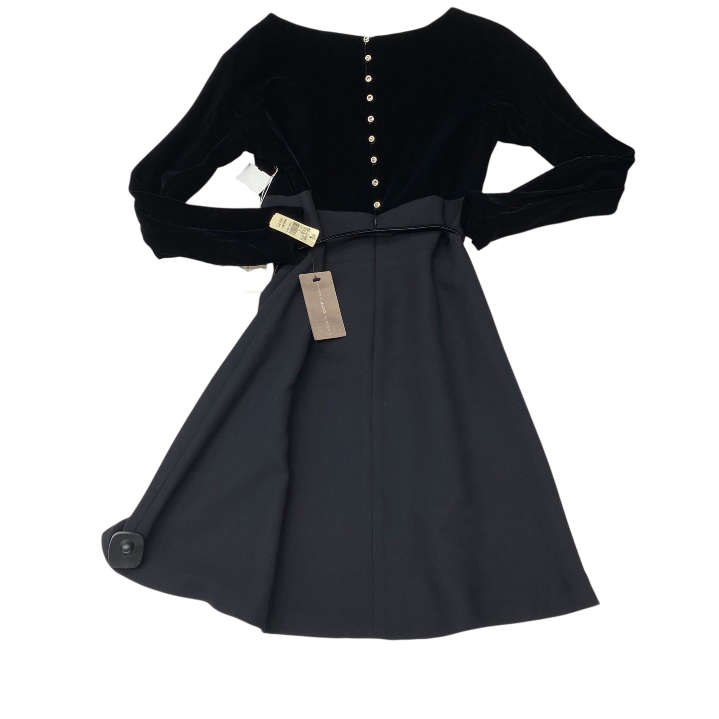 Dress Party Midi By Adrienne Vittadini In Black, Size:8