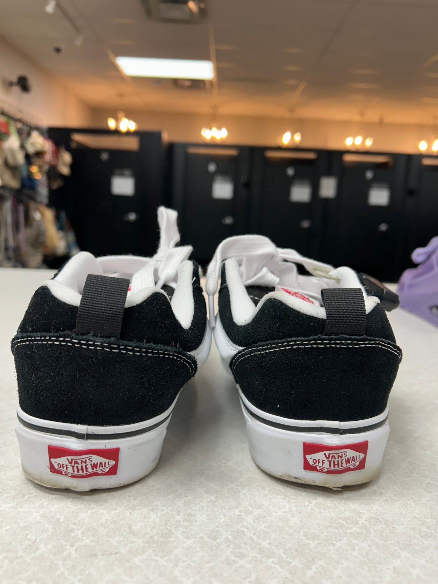 Shoes Sneakers By Vans In Black & White, Size:8.5