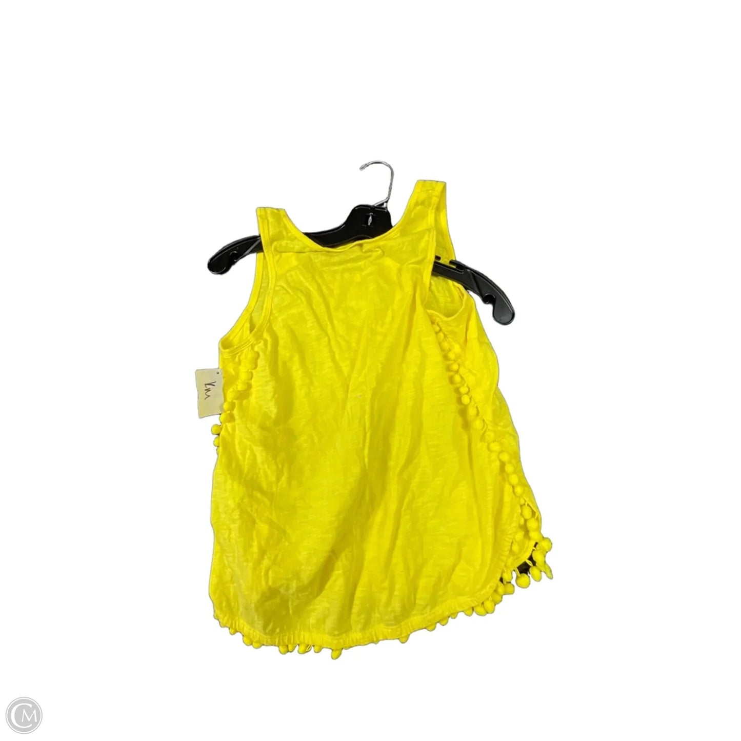 Top Sleeveless Designer By Lilly Pulitzer In Yellow, Size: S