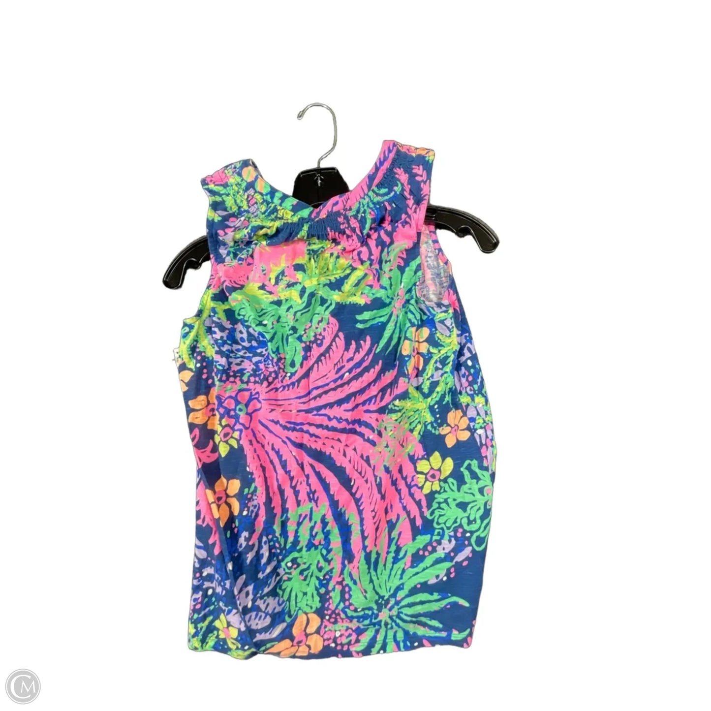 Top Sleeveless Designer By Lilly Pulitzer In Navy, Size: M