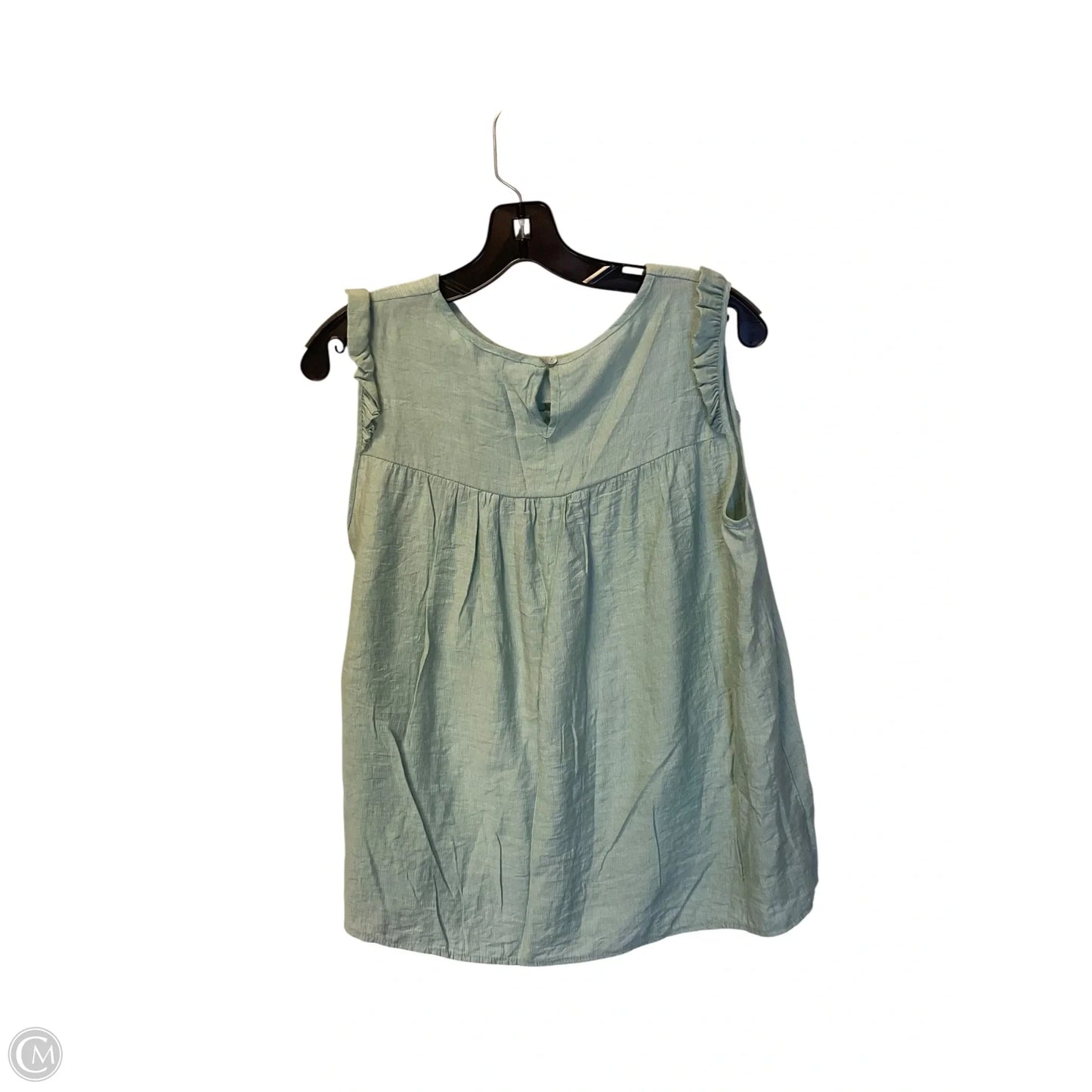 Top Sleeveless By L Love In Green, Size: M