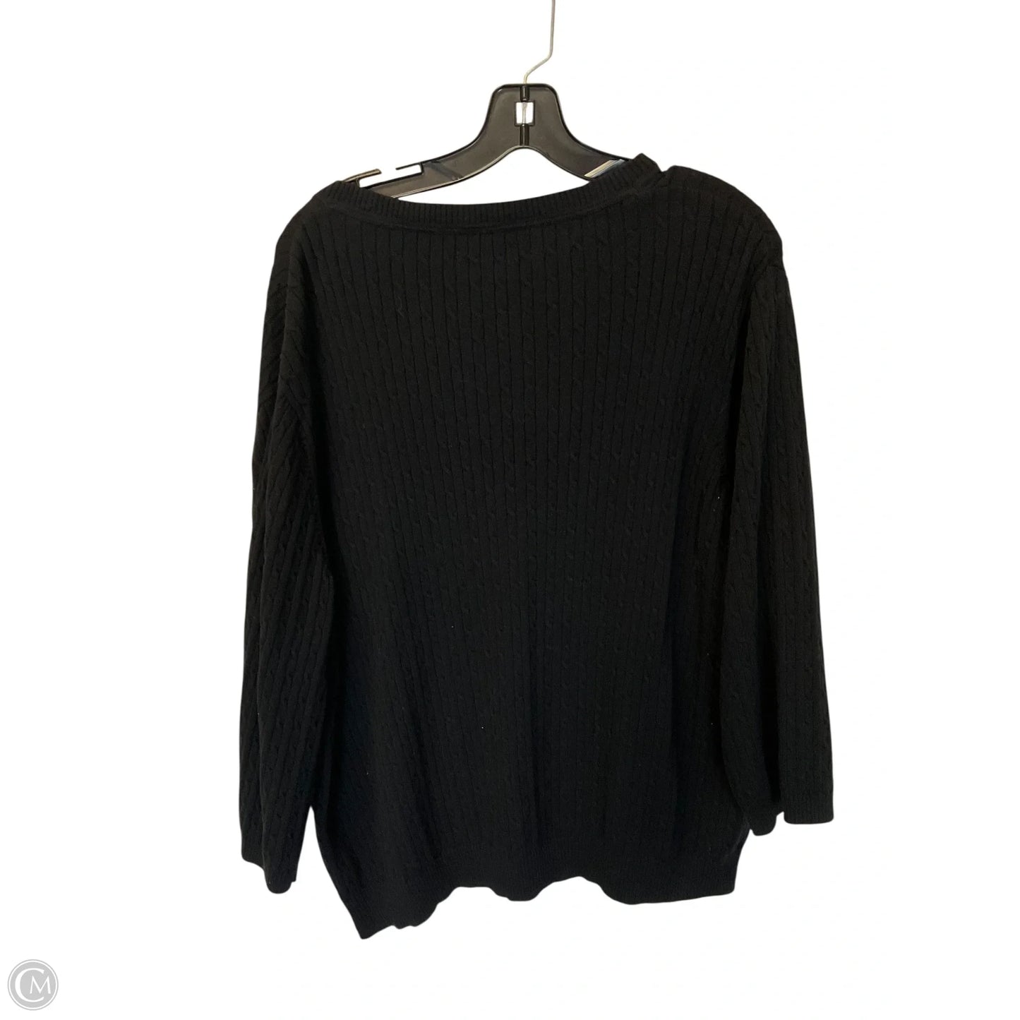 Sweater By Kim Rogers In Black, Size: 3x