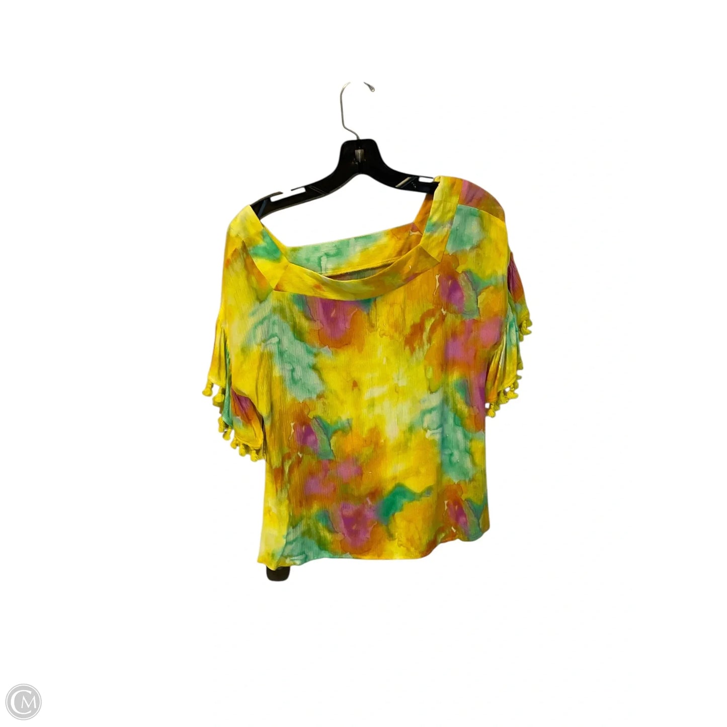 Top Short Sleeve By Fate In Tie Dye Print, Size: M