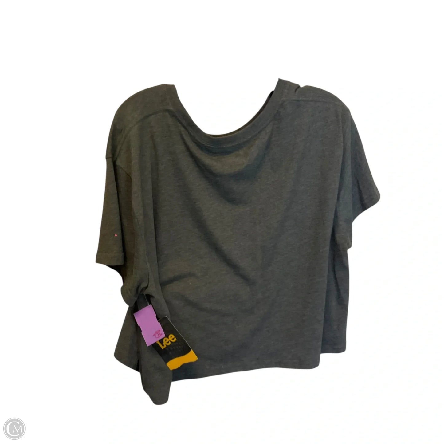 Top Short Sleeve Basic By Lee In Grey, Size: Xl