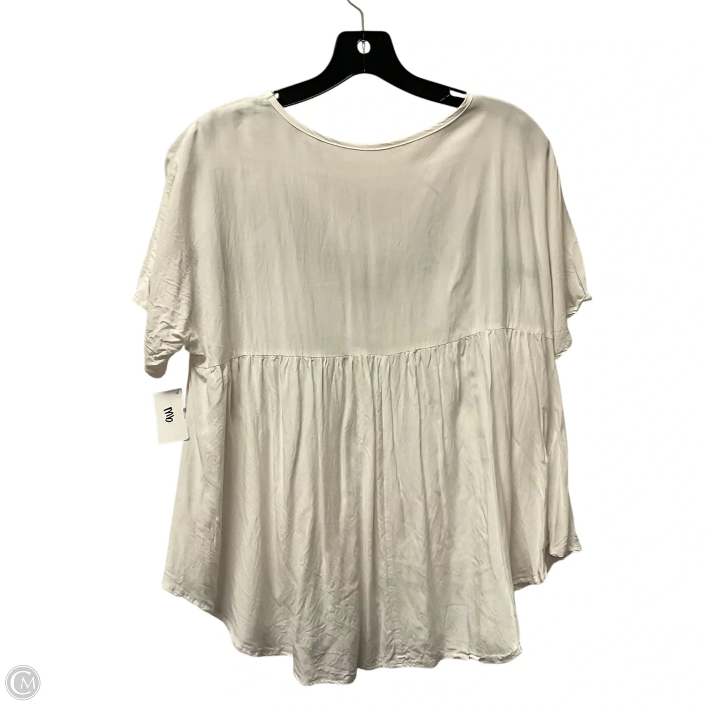 Top Short Sleeve By Clothes Mentor In White, Size: L