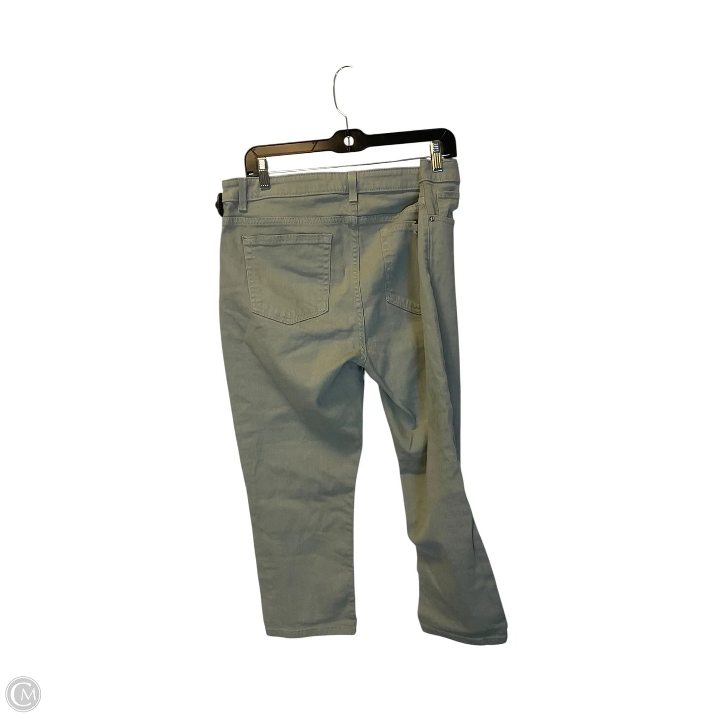 Jeans Cropped By Michael By Michael Kors In Green Denim, Size: 12