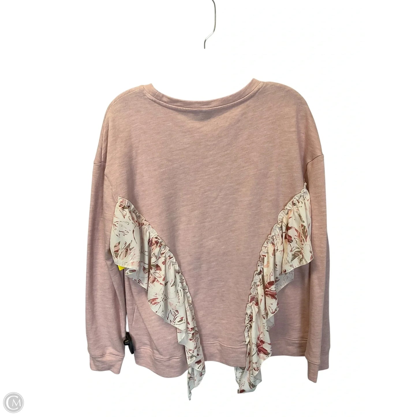 Sweatshirt Crewneck By Kaari Blue In Pink, Size: L