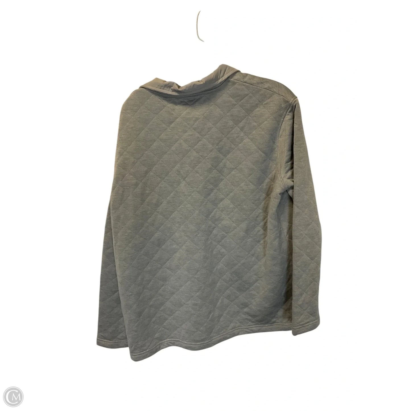Sweatshirt Collar By Simply Southern In Grey, Size: L