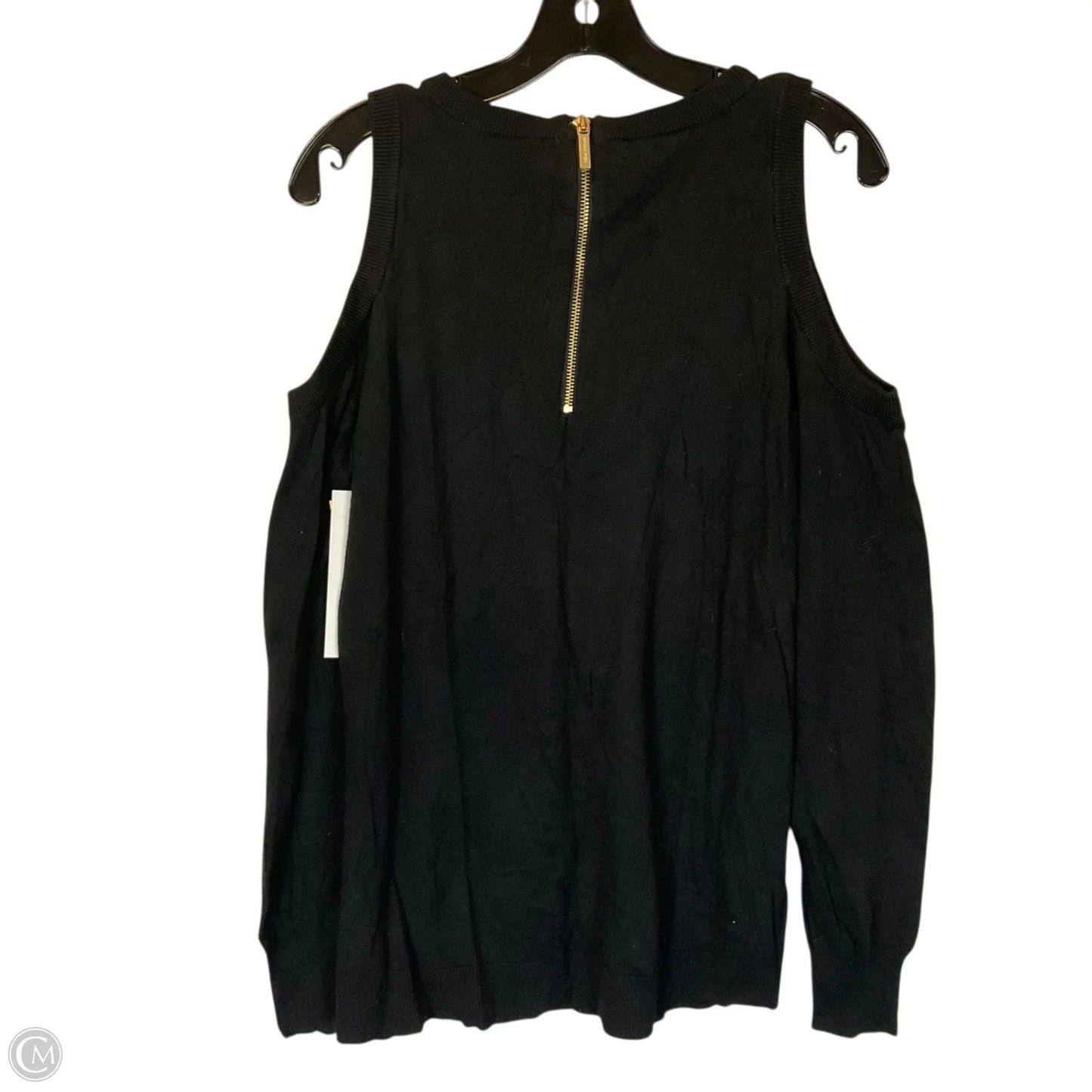 Top Long Sleeve By Michael By Michael Kors In Black, Size: L