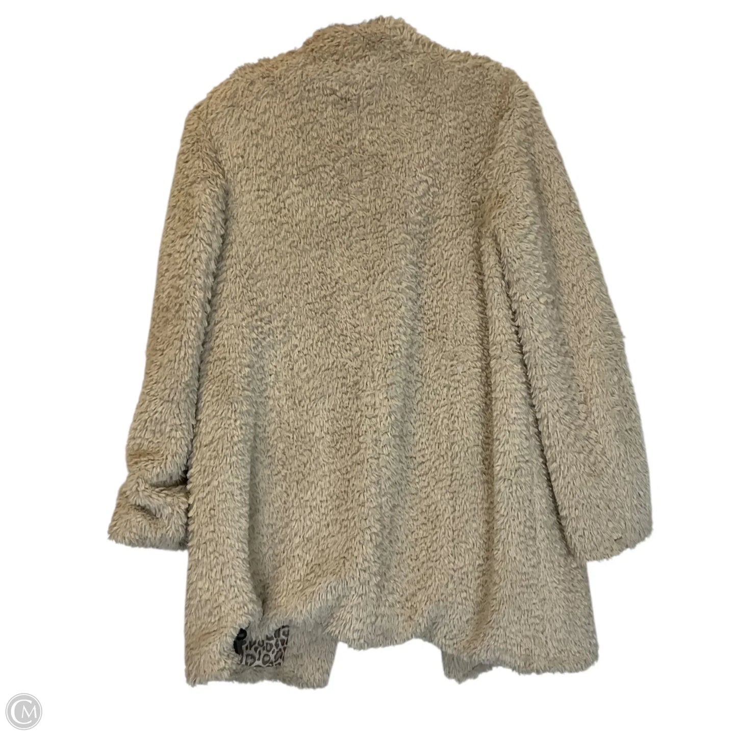 Coat Faux Fur & Sherpa By Kenneth Cole In Beige, Size: M