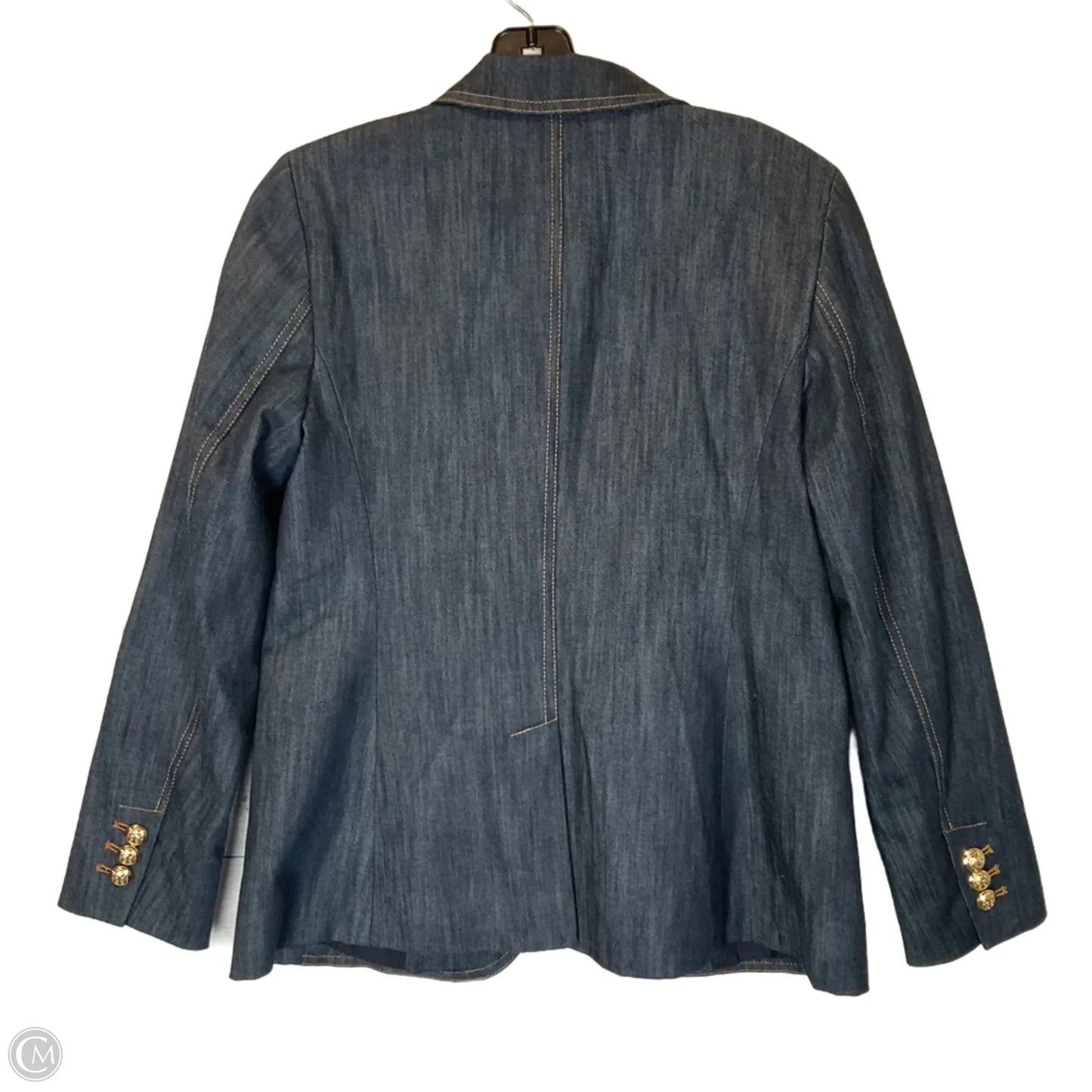 Blazer By Talbots In Blue Denim, Size: Xs