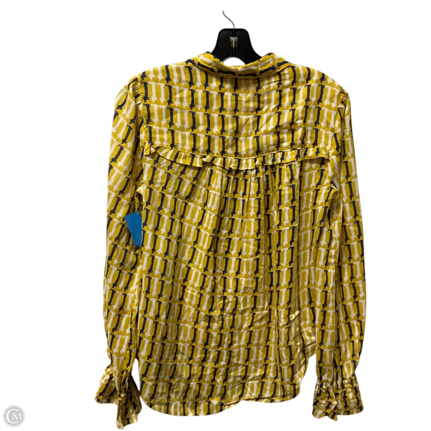 Top Long Sleeve Basic By Maeve In Yellow, Size: S