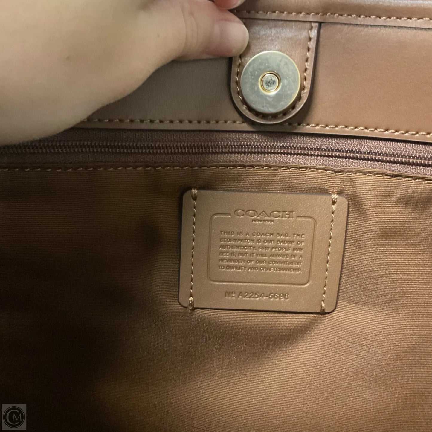 Handbag Designer By Coach, Size: Large