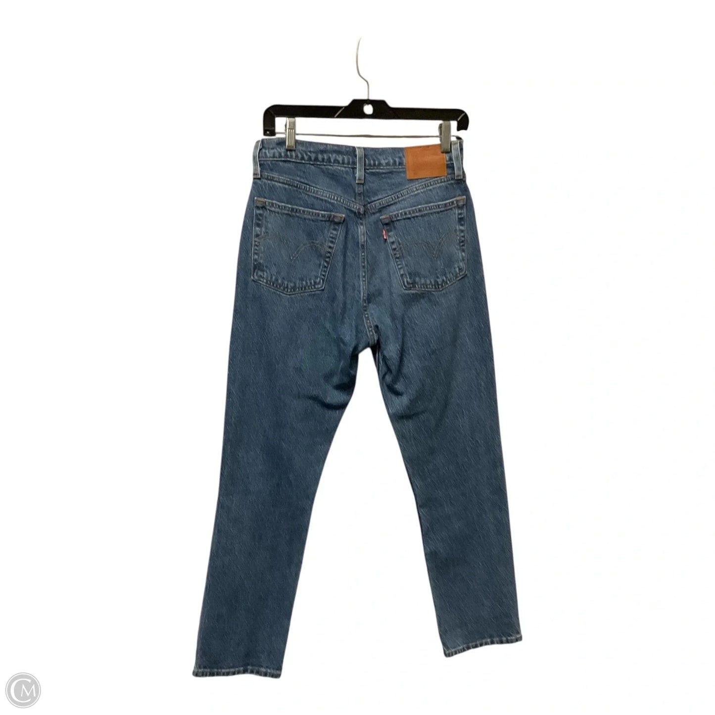 Jeans Straight By Levis In Blue Denim, Size: S