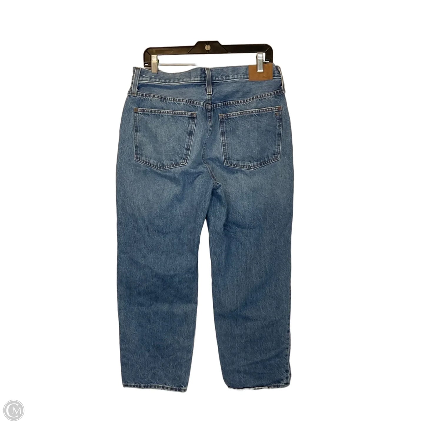 Jeans Straight By Madewell In Blue Denim, Size: 8