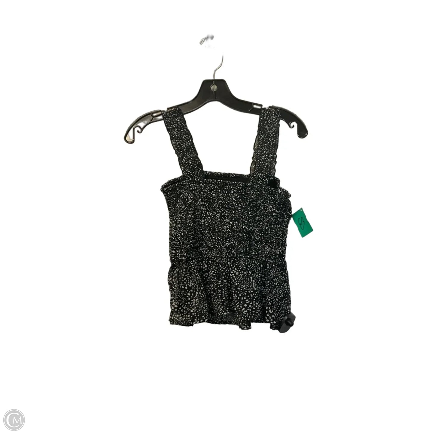Top Sleeveless By Japna In Black & White, Size: S