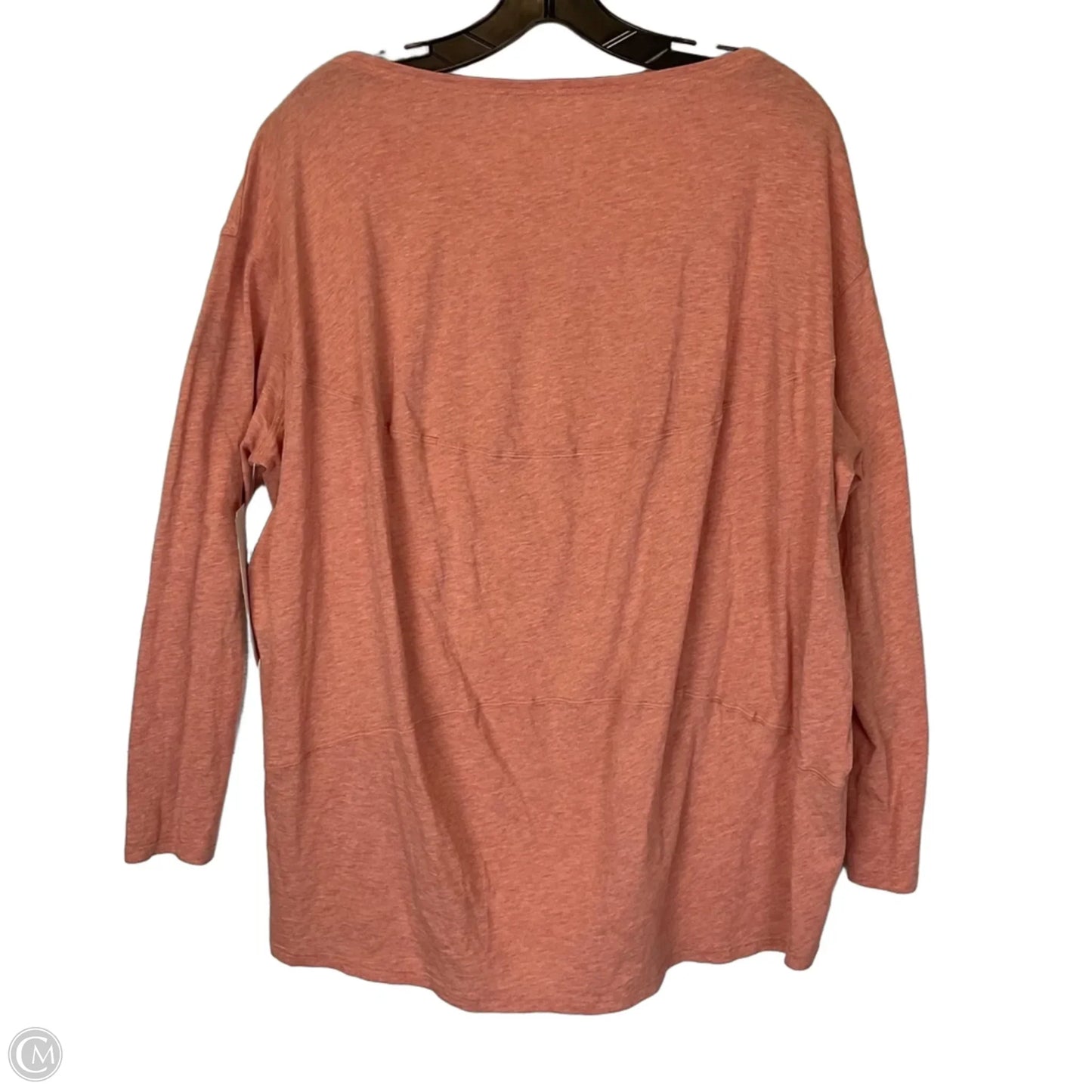 Top Long Sleeve By Lululemon In Orange, Size: Xl